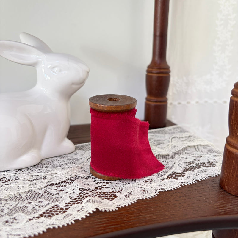 Hand-Frayed Silk Ribbons