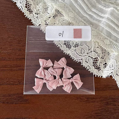 Handcrafted 1.5cm Mulberry Silk Mini Bows
