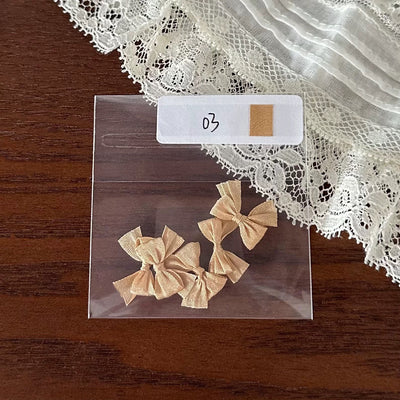 Handcrafted 1.5cm Mulberry Silk Mini Bows