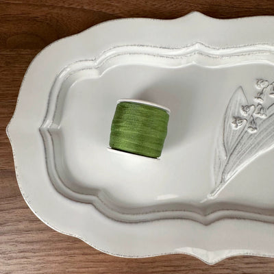 7mm wide 100% Mulberry Silk Ultra-Fine Ribbon | 10m Spool | For BJD Doll Clothing & Miniature Crafts (30 Colors)