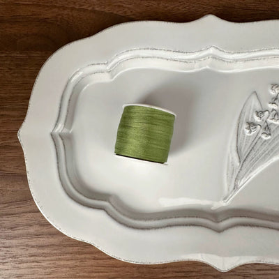 7mm wide 100% Mulberry Silk Ultra-Fine Ribbon | 10m Spool | For BJD Doll Clothing & Miniature Crafts (30 Colors)