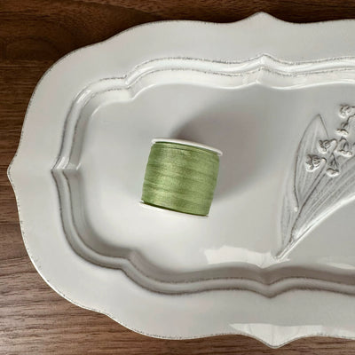 7mm wide 100% Mulberry Silk Ultra-Fine Ribbon | 10m Spool | For BJD Doll Clothing & Miniature Crafts (30 Colors)