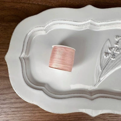 7mm wide 100% Mulberry Silk Ultra-Fine Ribbon | 10m Spool | For BJD Doll Clothing & Miniature Crafts (30 Colors)