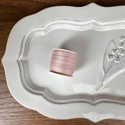 7mm wide 100% Mulberry Silk Ultra-Fine Ribbon | 10m Spool | For BJD Doll Clothing & Miniature Crafts (30 Colors)