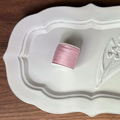 7mm wide 100% Mulberry Silk Ultra-Fine Ribbon | 10m Spool | For BJD Doll Clothing & Miniature Crafts (30 Colors)